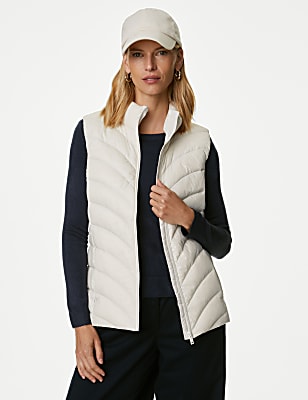 Feather & Down Packaway Puffer Gilet