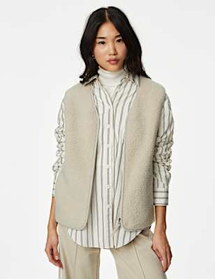 Borg Lightweight Collarless Gilet