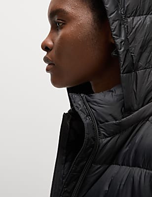 Feather & Down Padded Puffer Coat