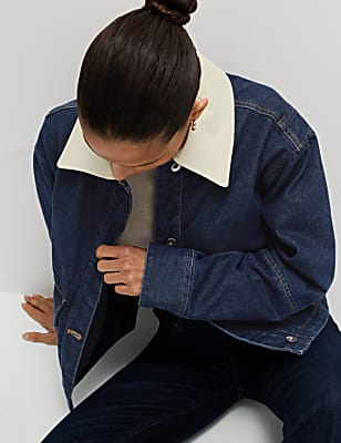 Collared Relaxed Denim Jacket