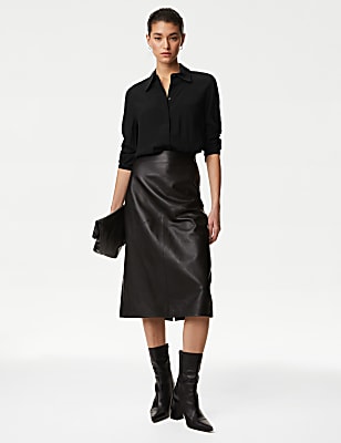 Cupro Rich Collared Shirt