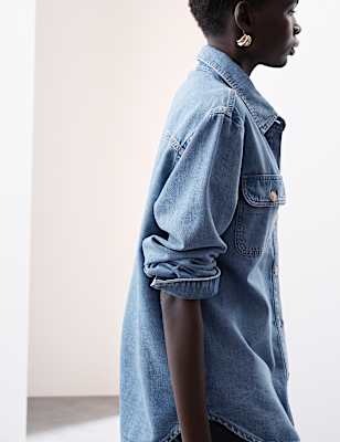 Lyocell Denim Relaxed Shirt