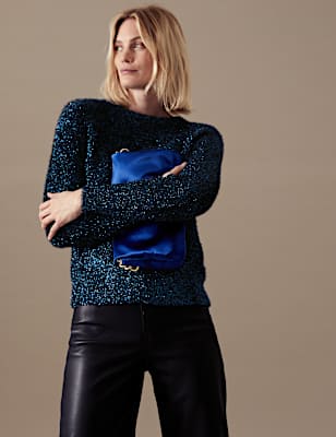 Tinsel Crew Neck Jumper