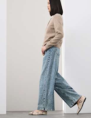 High Waisted Wide Leg Jeans