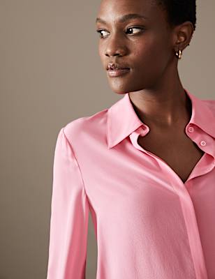 Pure Silk Long Sleeve Shirt