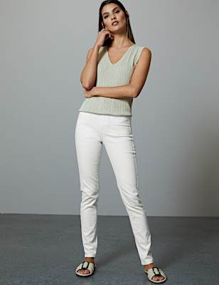 Smart Stretch High Waist Skinny Leg Jeans