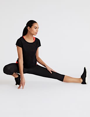 Scoop Neck Double Layer T-Shirt