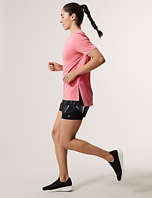 Scoop Neck Mesh Back T-Shirt