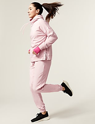 Fleece Cuffed High Waisted Relaxed Joggers