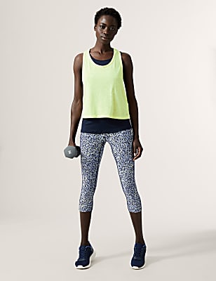 Scoop Neck 2-in-1 Sleeveless Vest Top