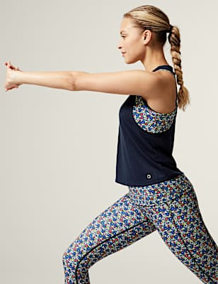 Printed 2-in-1 Vest Top
