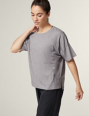 Pure Cotton Scoop Neck Oversized T-Shirt