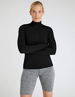 Half Zip Long Sleeve Running Top