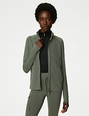 Funnel Neck Zip Up Walking Top