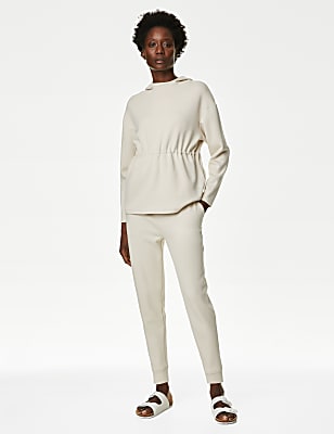 Cuffed High Waisted Tapered Joggers