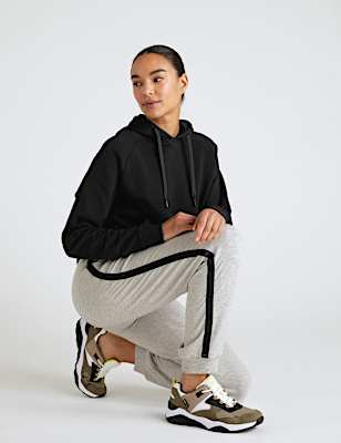 Side Stripe Cuffed Relaxed Joggers