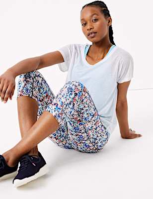 Go Move Printed Cropped Leggings