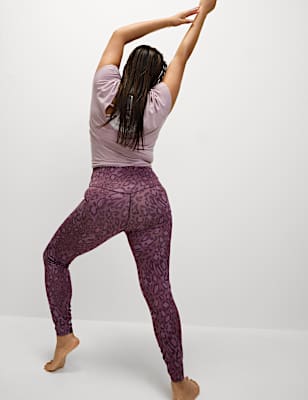 Go Balance Printed Wrap Waist Yoga Leggings