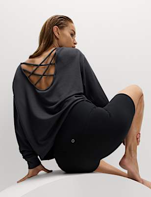 Modal Rich Strappy Back Sweatshirt