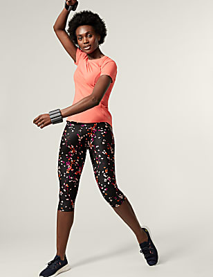 Go Move Printed Cropped Gym Leggings