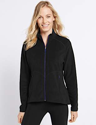 Funnel Neck Fleece Jacket