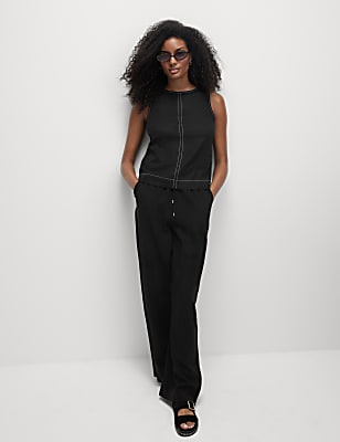 Linen Rich Regular Fit Vest