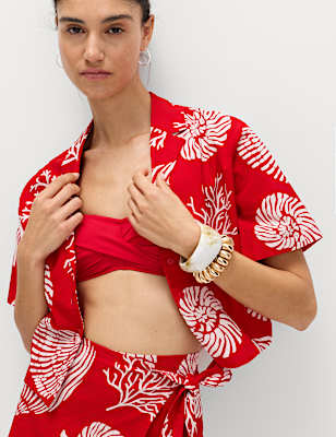 Pure Cotton Printed Beach Shirt