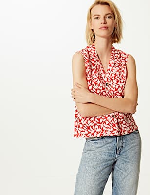 Linen Rich Printed Shirt