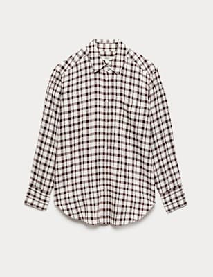 Linen Rich Checked Shirt