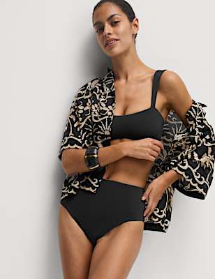 Tummy Control High Waisted Bikini Bottoms