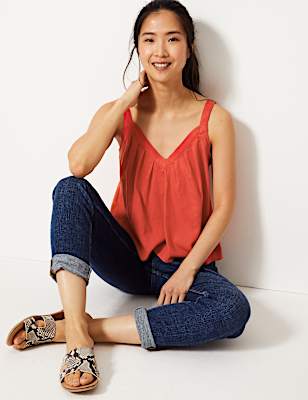 Linen Rich Camisole Top