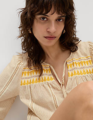 Cotton Rich Jacquard Beach Shirt