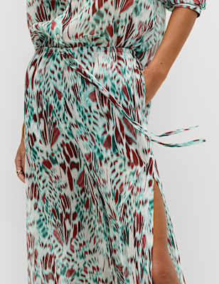 Printed Drawstring Beach Trousers