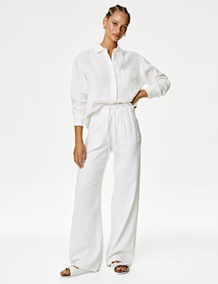 Pure Linen Oversized Shirt