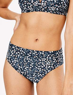 Ditsy Floral High Waisted Bikini Bottoms
