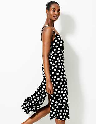 Spotted Slip Beach Dress