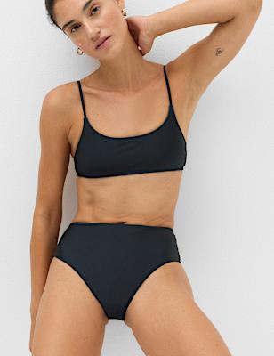 High Waisted High Leg Bikini Bottoms