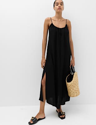 Strappy Tie Back Maxi Beach Dress