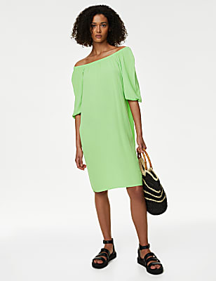 Bardot Knee Length Shift Dress