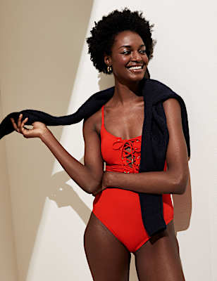 Padded Scoop Neck Swimsuit