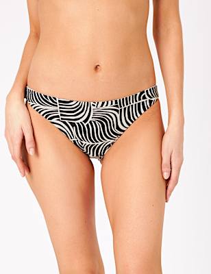 Printed Reversible Brazilian Bikini Bottoms