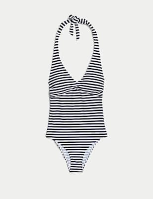 Printed Halterneck Swimsuit