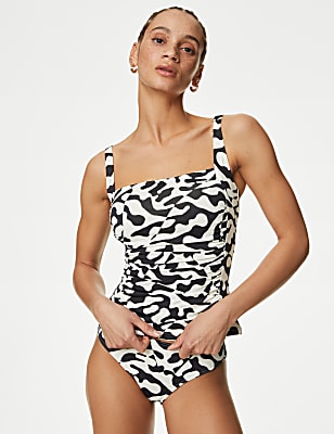360 Tummy Control Printed Padded Tankini Top