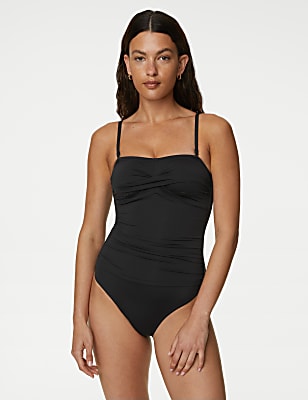 Tummy Control Padded Bandeau Swimsuit