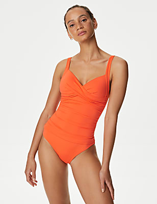 360 Tummy Control Padded Ruched Plunge Swimsuit