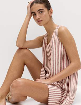 Linen Rich Volume Playsuit