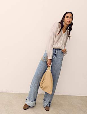 Textured V-Neck Blouse