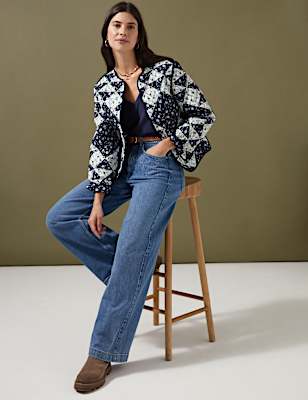 Pure Cotton Reversible Quilted Jacket