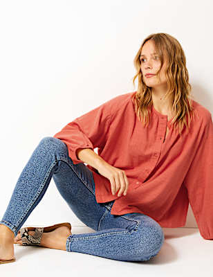 Pure Cotton Textured Blouse