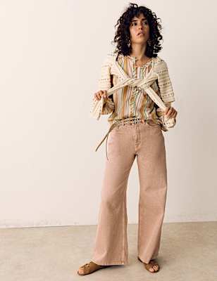 High Waisted Wide Leg Jeans